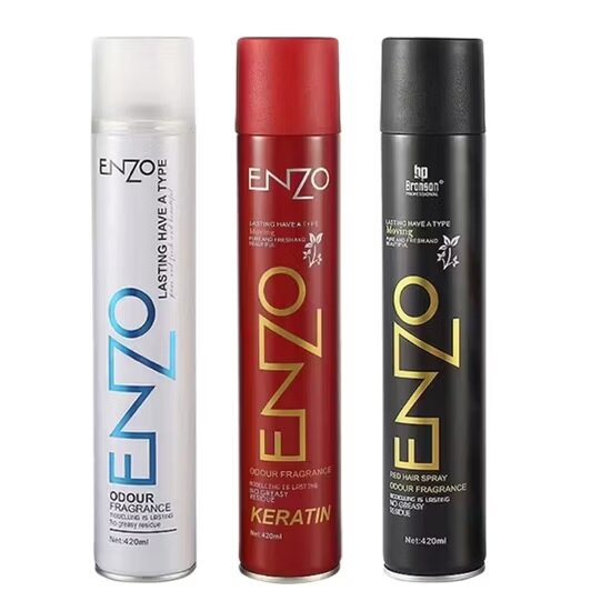 Spray coiffant cheveux forts