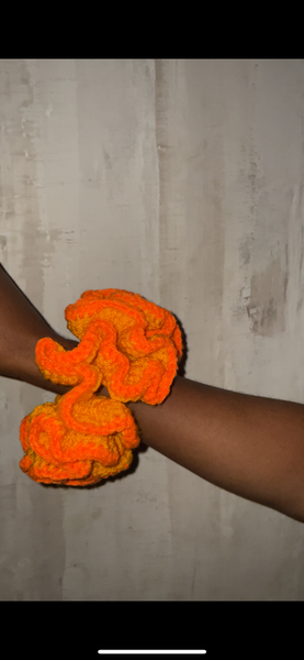 Chouchou Tricotée Orange