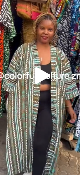 Women's kimono jacket with print