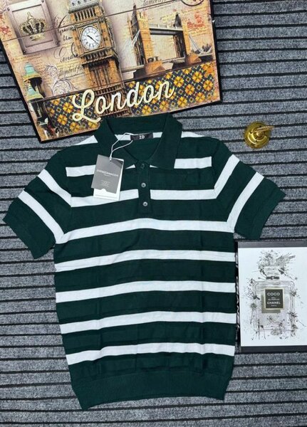 Polo Rayé Homme Élégant