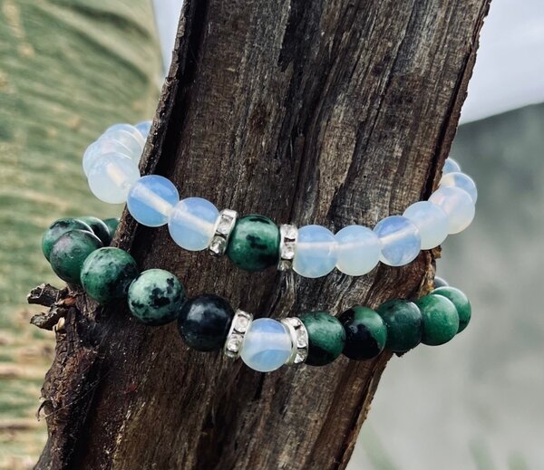 Matching opalite and anyolite