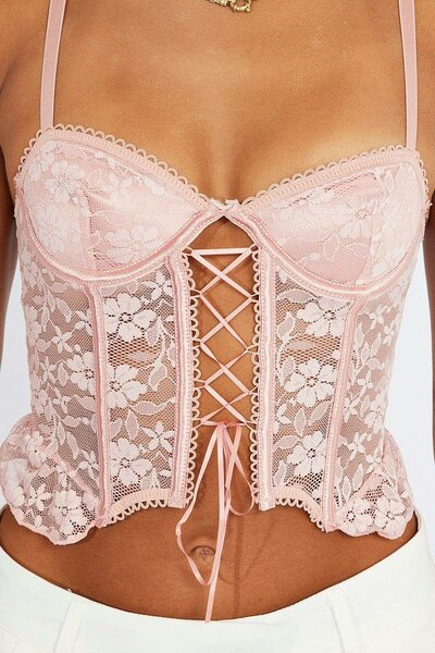Corset Bustier en Dentelle pour Femmes