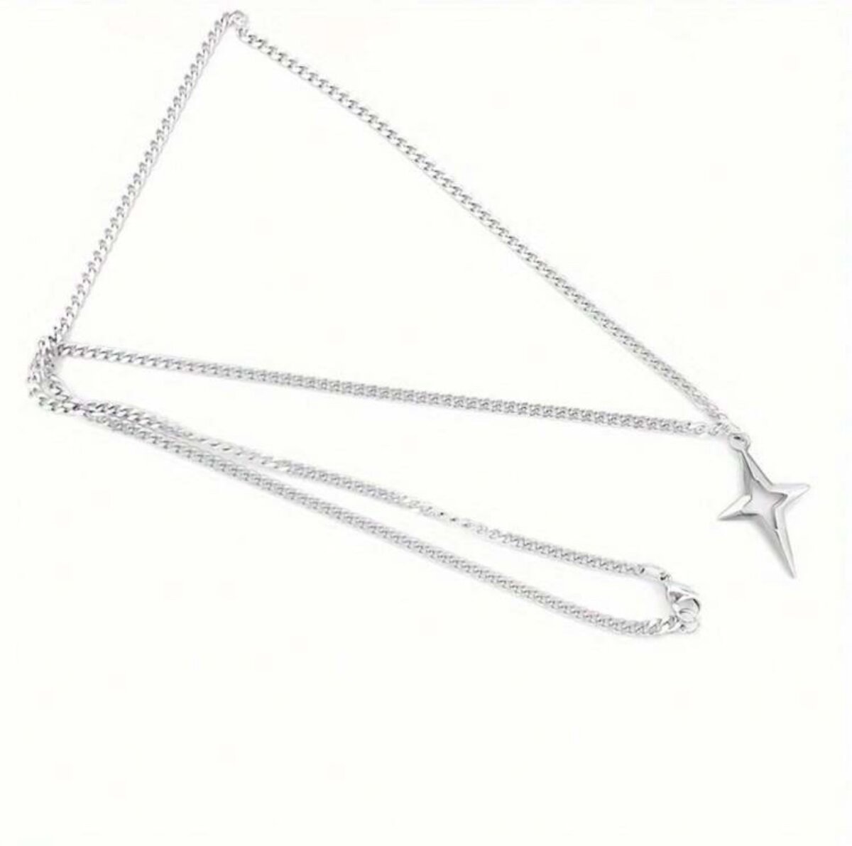 Star crossed pendant necklace