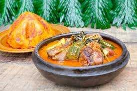 Foufou avec soupe de carpe