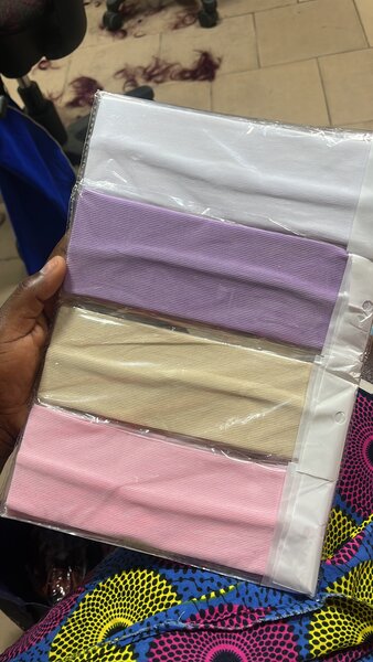 Bandeaux colorés en tissu