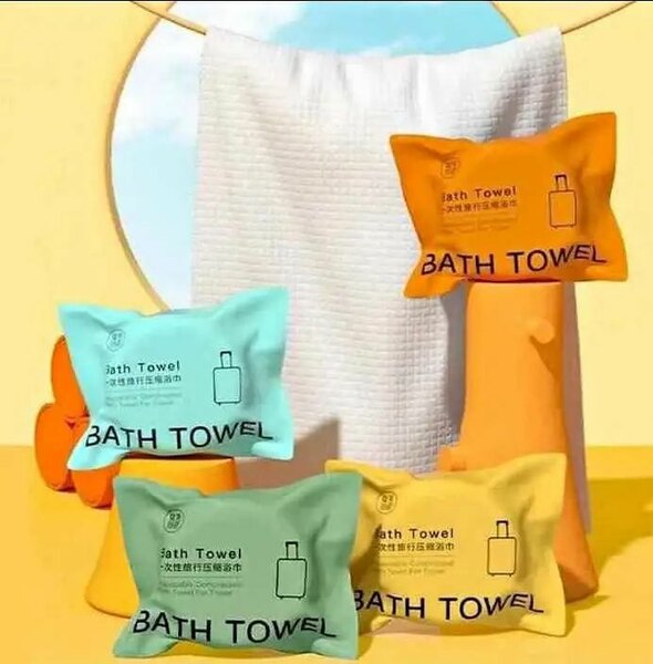 Serviette de bain jetable