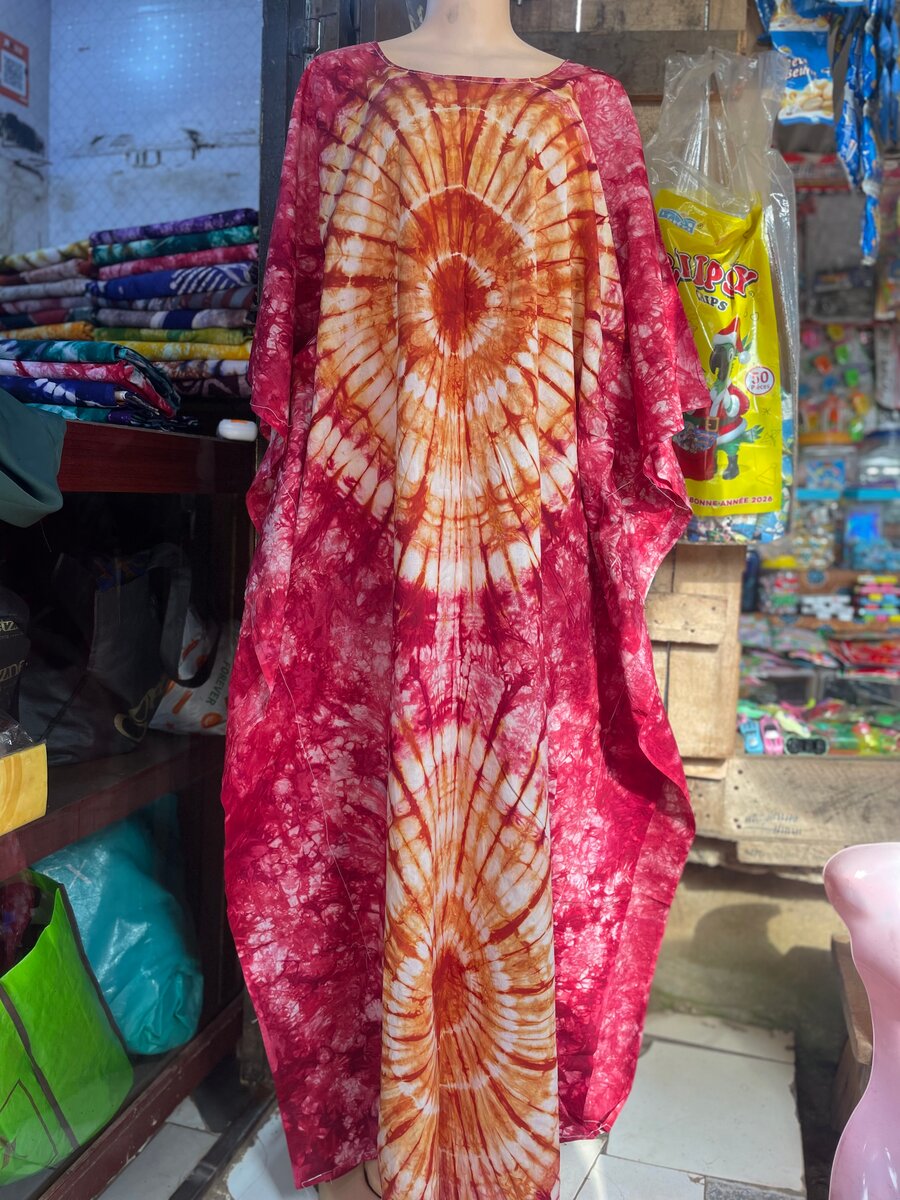 Robe africaine tie and dye