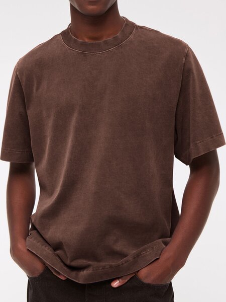 T-shirt en coton brun homme
