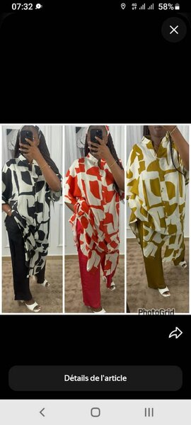 Ensemble tunique et pantalon