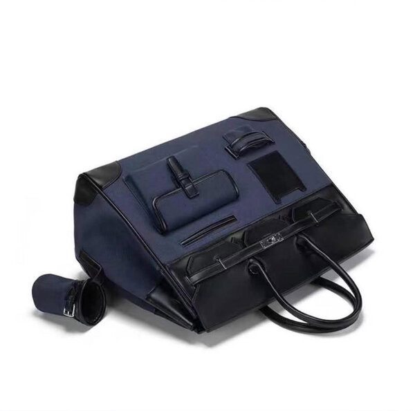 Sac à main homme en cuir bleu