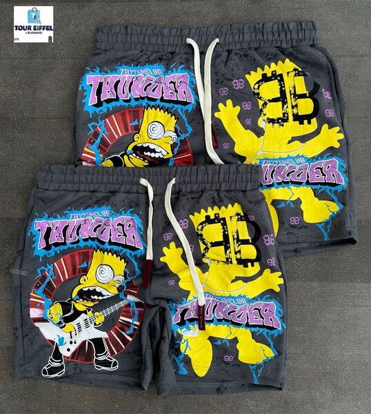 Shorts Cartoon Rock Band