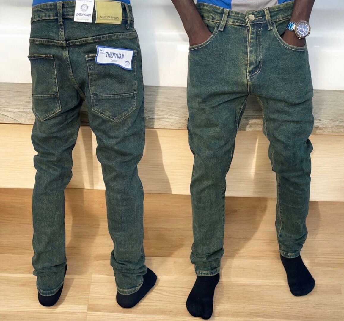 Jeans Zheyuan hommes tendance