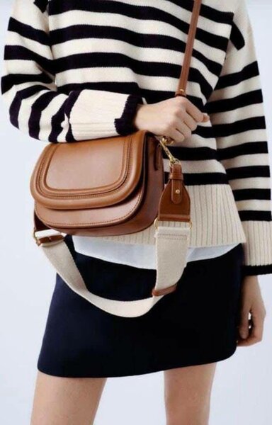 Sac bandoulière en cuir tendance