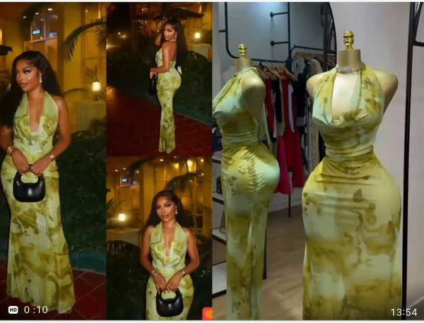 Robe longue imprimée élégante