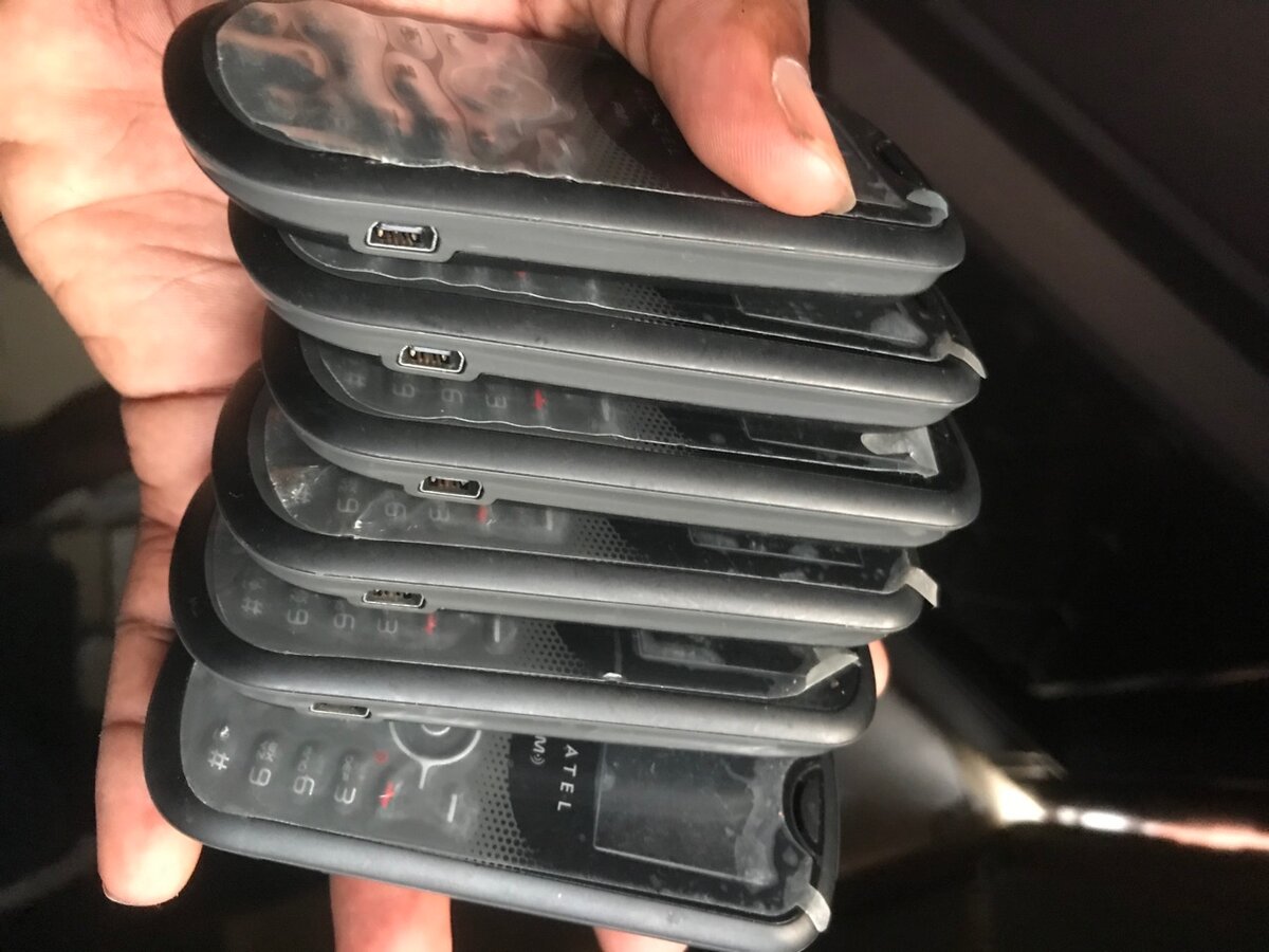 Old type keypads phones