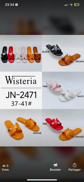 Sandales colorées Wisteria