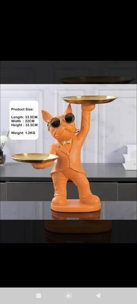 Statue de chat à plateaux