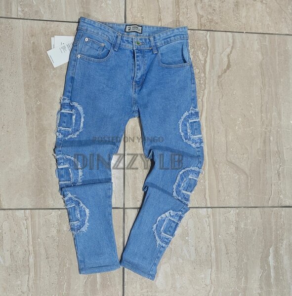 Trendy Blue Jeans Trouser