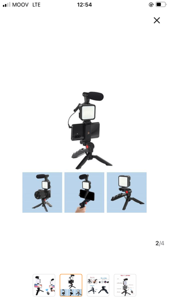 Appareil vidéo connecté à Bluetooth et un micro