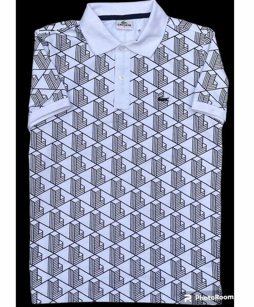 Polo coton glacé blanc