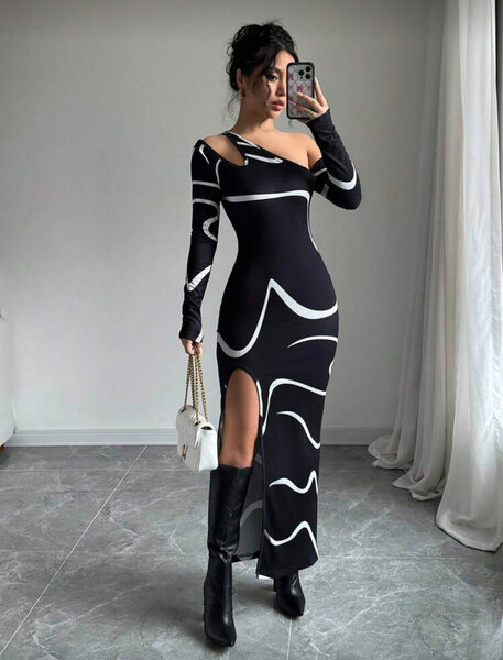 Robe Élégante Asymétrique