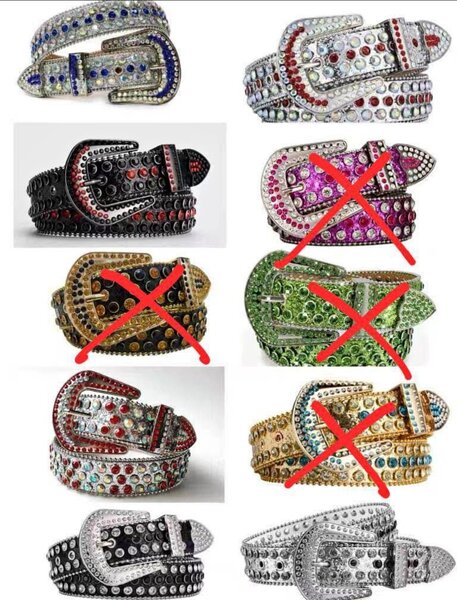 Ceinture cloutée en cuir