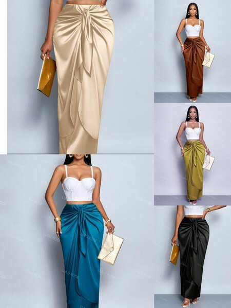 Jupe en satin tendance