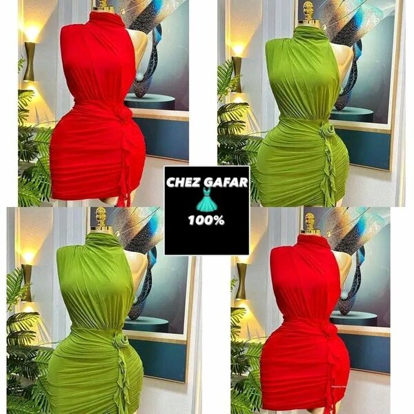 Robe élégante asymétrique