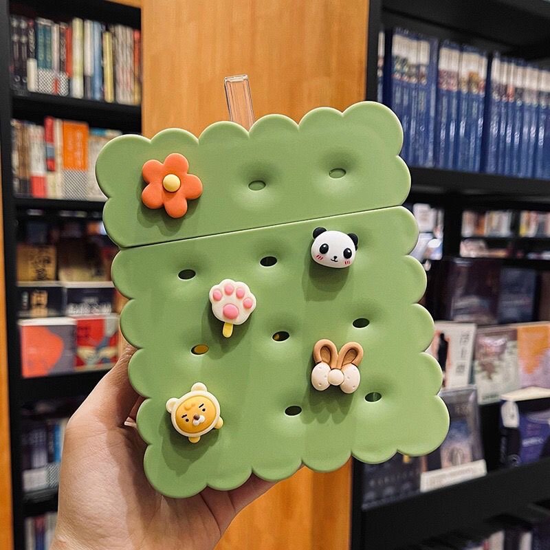 Bouteille à paille biscuit mignonne