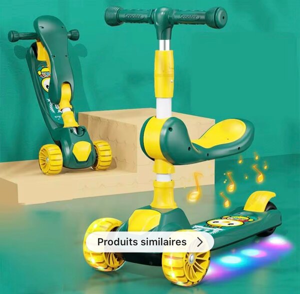 Trottinette Enfant Lumineuse 3 Roues