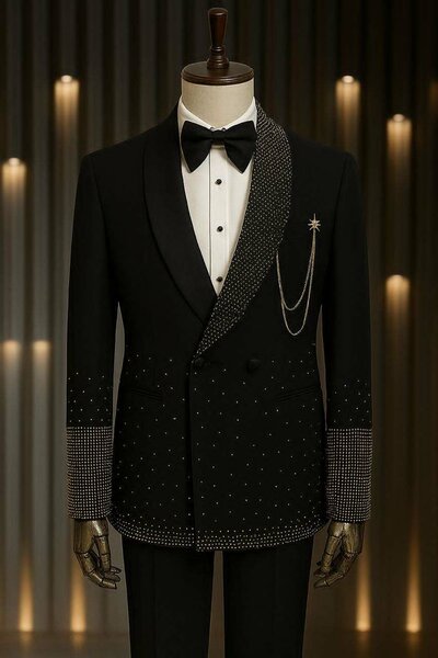Costume de soirée élégant homme