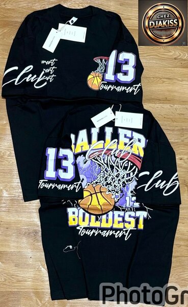 T-shirt Baller Club Noir