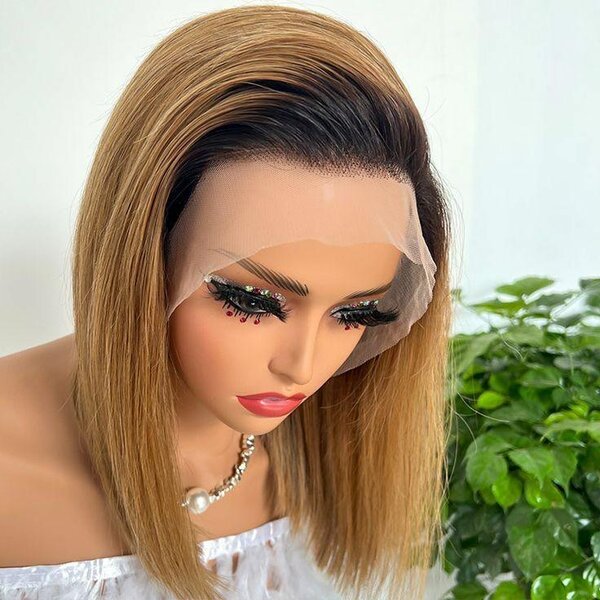 Perruque Lace Front Bob Stylée