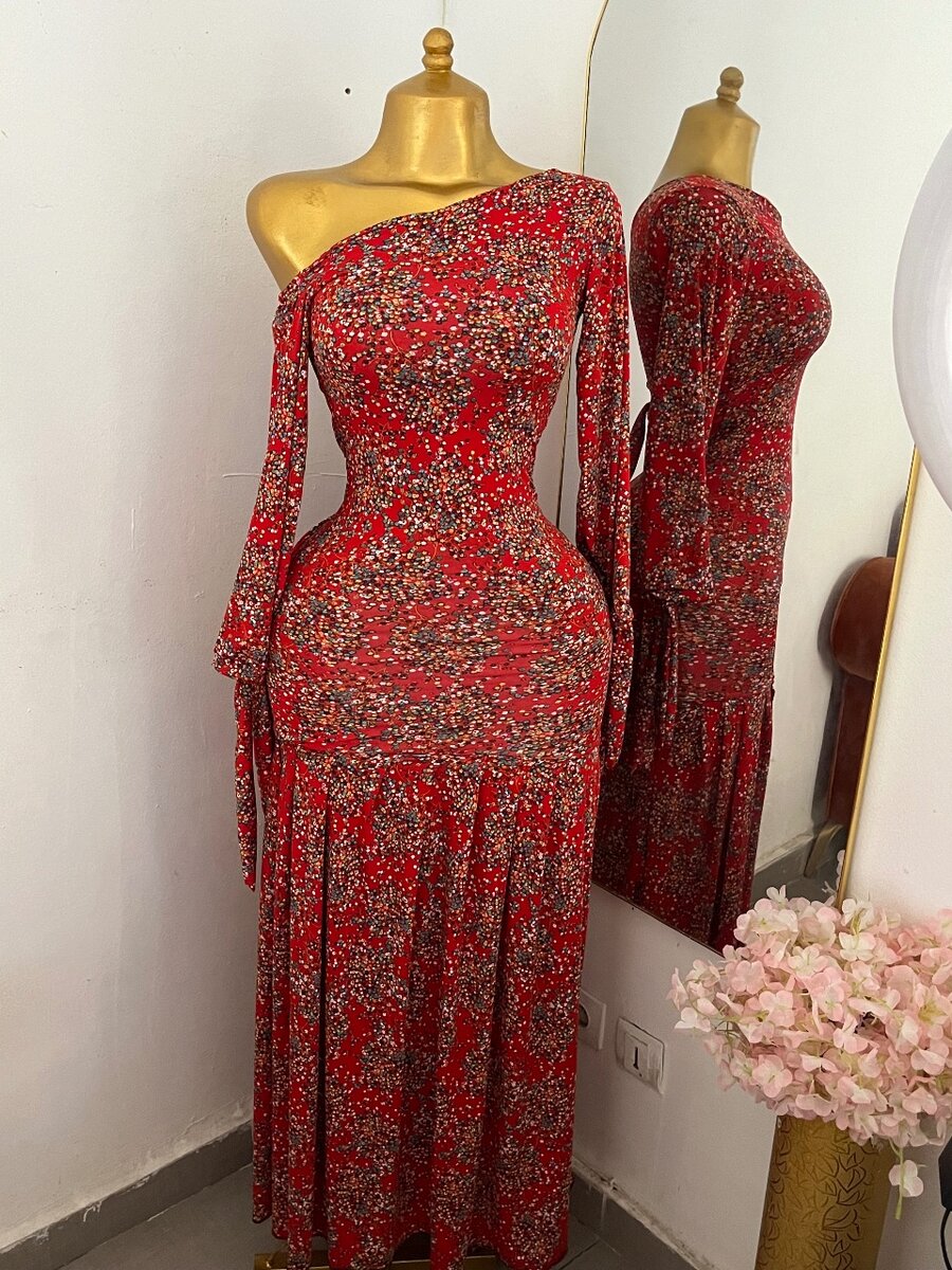 Robe longue moulante