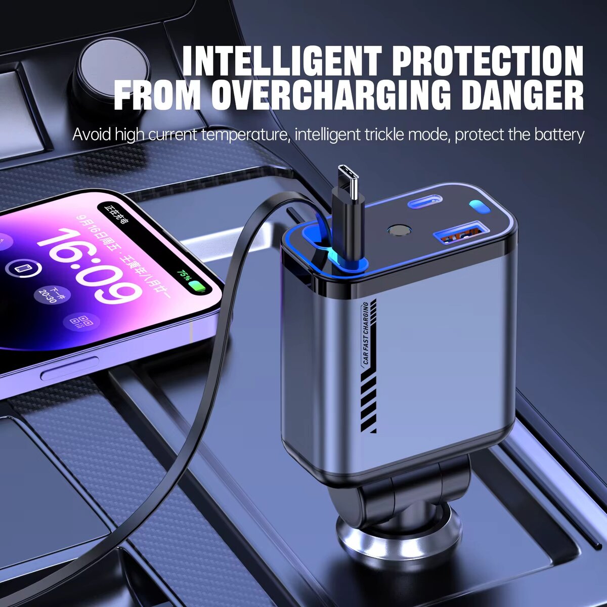 Chargeur voiture ultra rapide