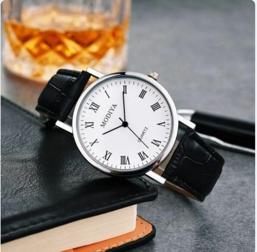 Montre classique en cuir