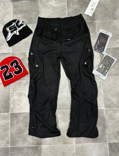 Pantalon cargo noir tendance