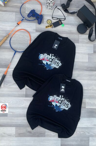 T-shirts noirs sport logo