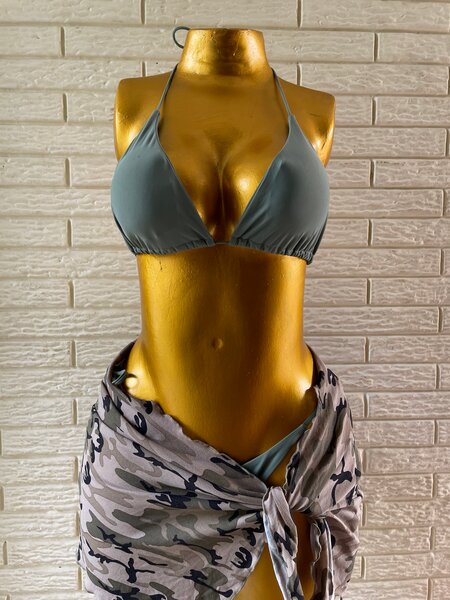 Ensemble de maillot de bain gris