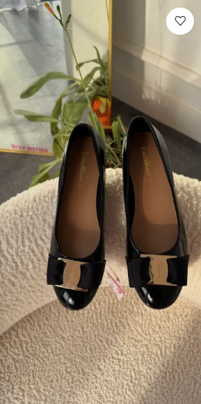 Harper Black Flat Shoes