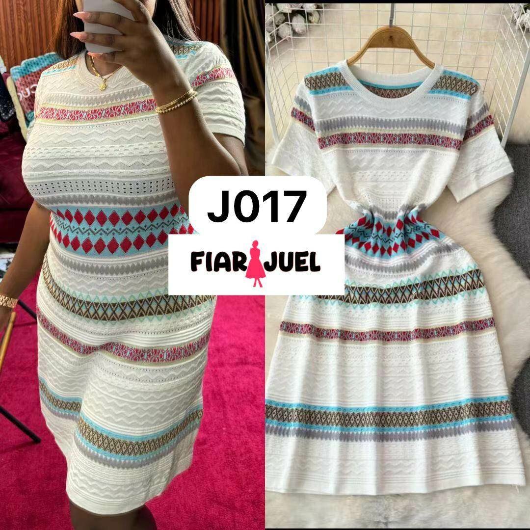 Robe rayée élégante femme