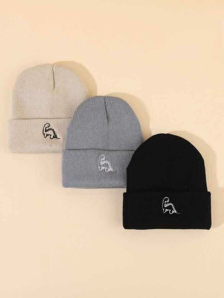 Bonnet en laine brodé