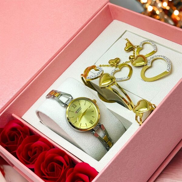 Ensemble Montre et Bijoux Luxe