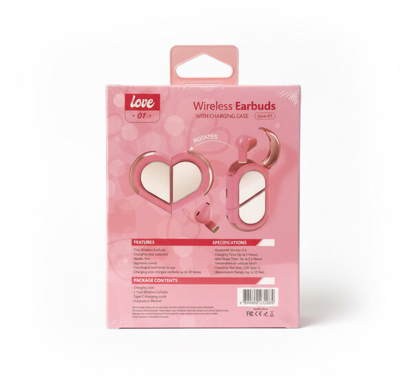 Écouteurs Sans Fil Coeur