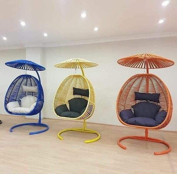 Fauteuil suspendu en rotin