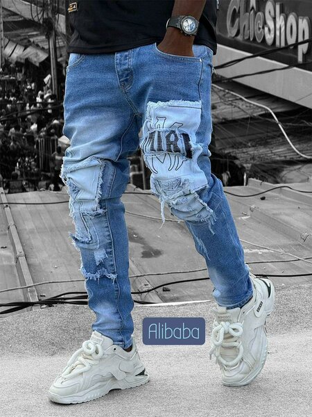 Jean slim déchiré homme