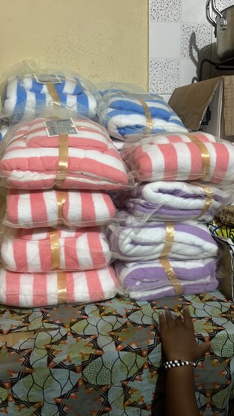 Serviettes de plage rayées