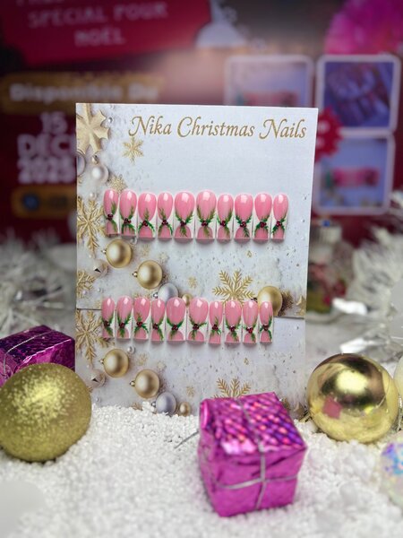 Ongles de Noël Artificiels