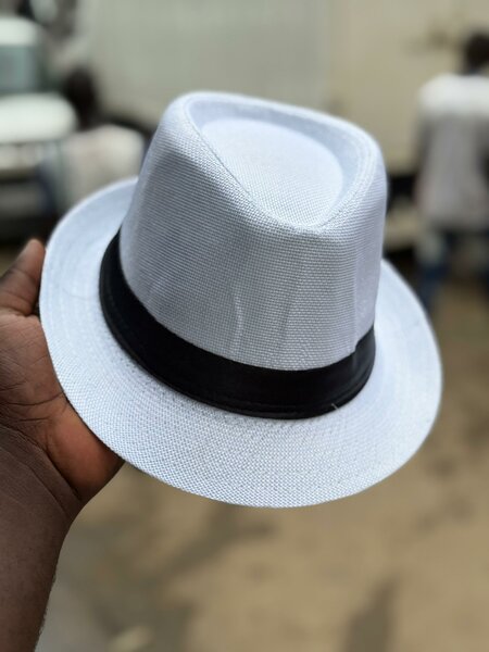 Chapeau Fedora Blanc Élégant