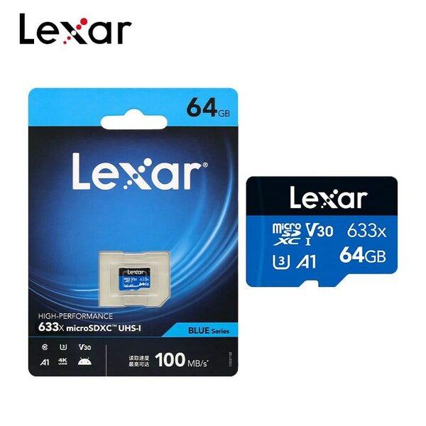 Carte mémoire microSD 64GB Lexar